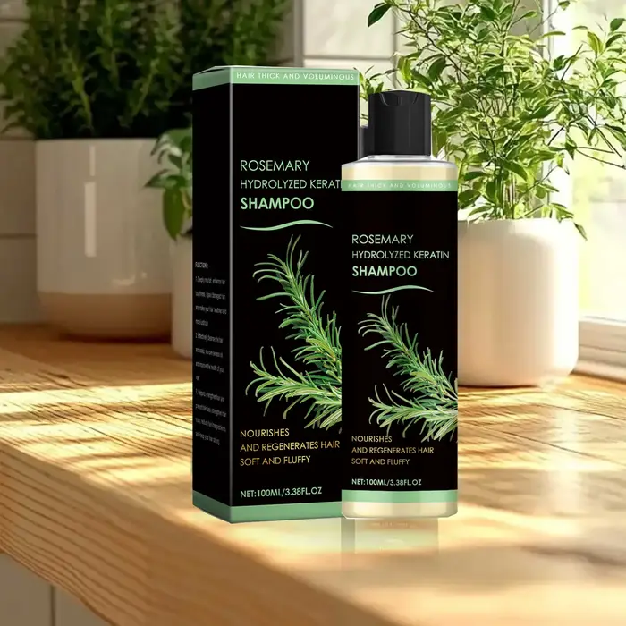 Shampoing au romarin biologique pour la croissance des cheveux