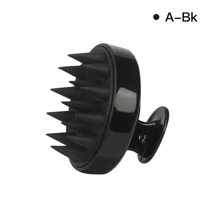 Brosse de massage du cuir chevelu en silicone souple pour le lavage des cheveux, masseur de cuir che