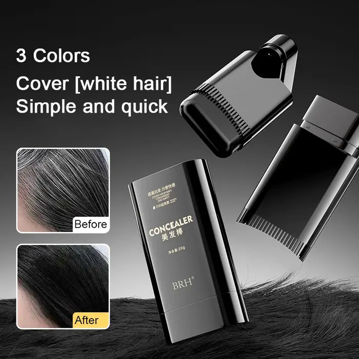 Bâton de teinture capillaire jetable 3 couleurs