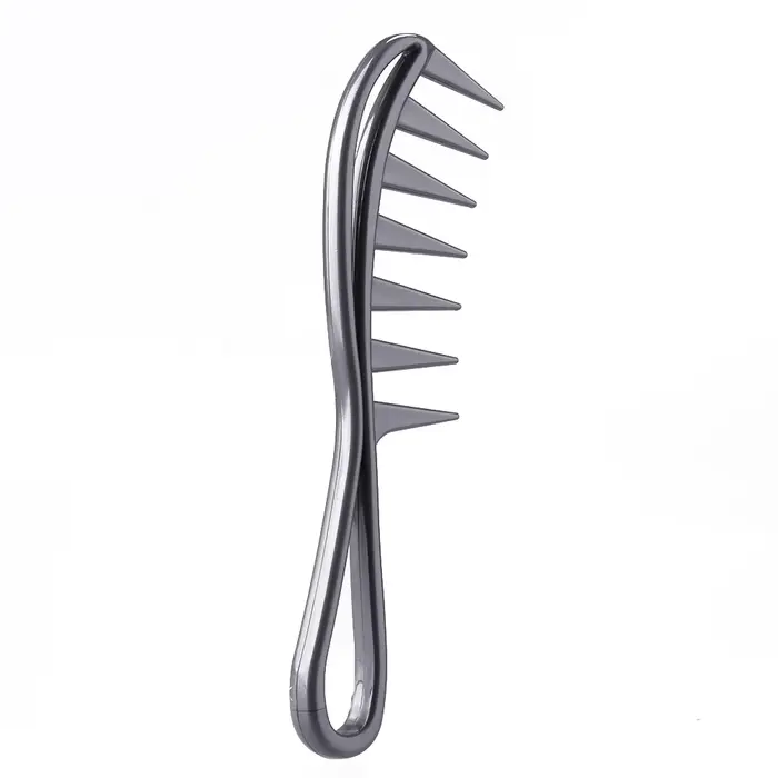Peigne requin à dents larges, exfoliant, bouclé, pour salon de coiffure, outil de coiffure, spécial 