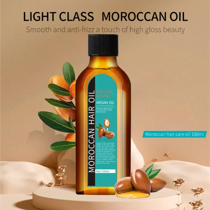 Huile essentielle marocaine pour cheveux épais