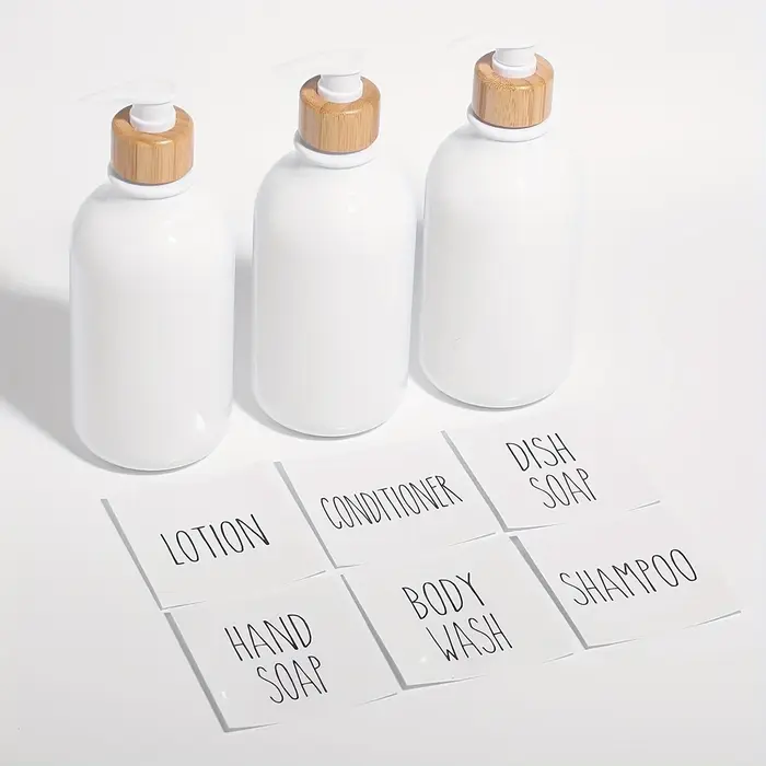 Distributeur de shampoing et de revitalisant, ensemble de bouteilles à pompe réutilisables de 3 à 16