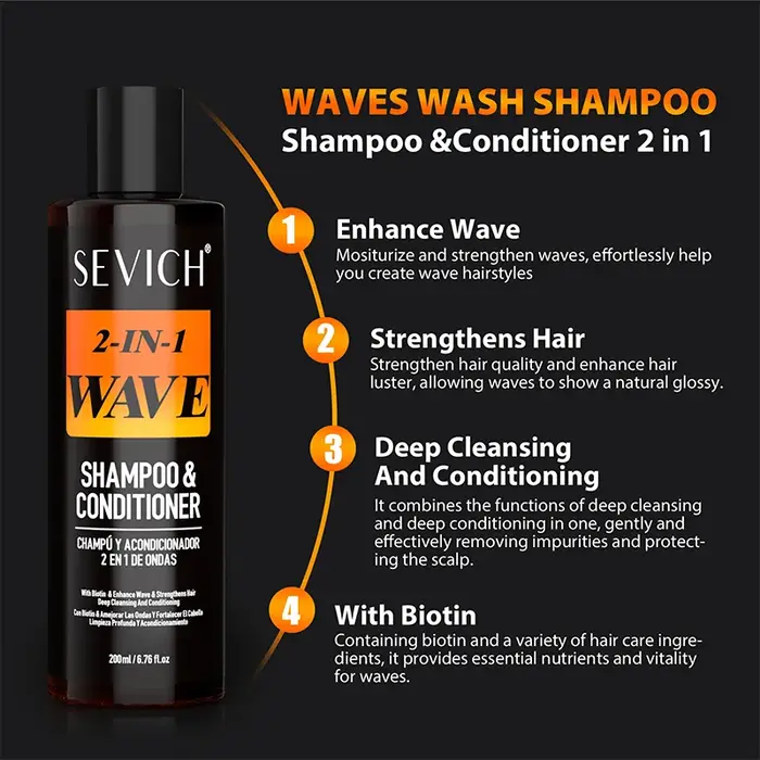Shampooing 200ml Wave pour hommes africains
