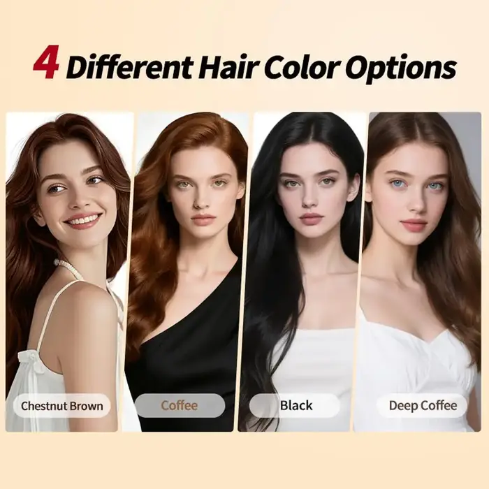Shampoo colorant pour cheveux brun foncé