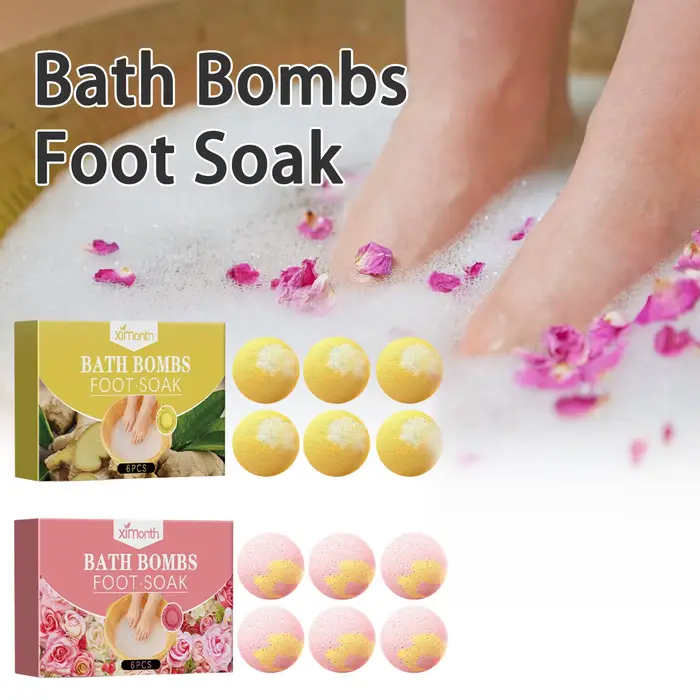 Boule de bain de pieds Rose/gingembre