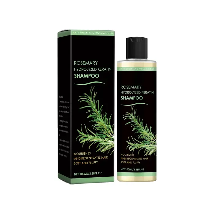 Shampoing pour la repousse des cheveux au romarin, nourrissant, répare les pointes fourchues, Anti-c