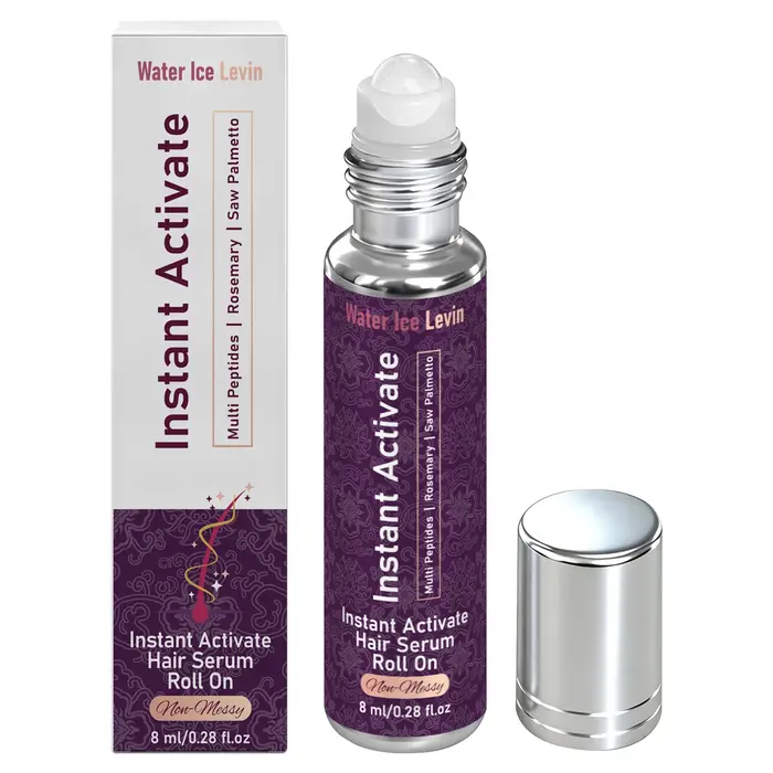 Sérum capillaire instantané multi-peptides à la rosemary et au palmier nain, doux et non irritant, nourrissant pour le cuir chevelu sensible.