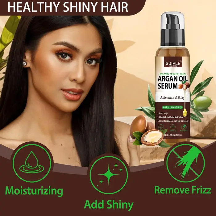 Sérum capillaire à l'huile d'argan naturelle