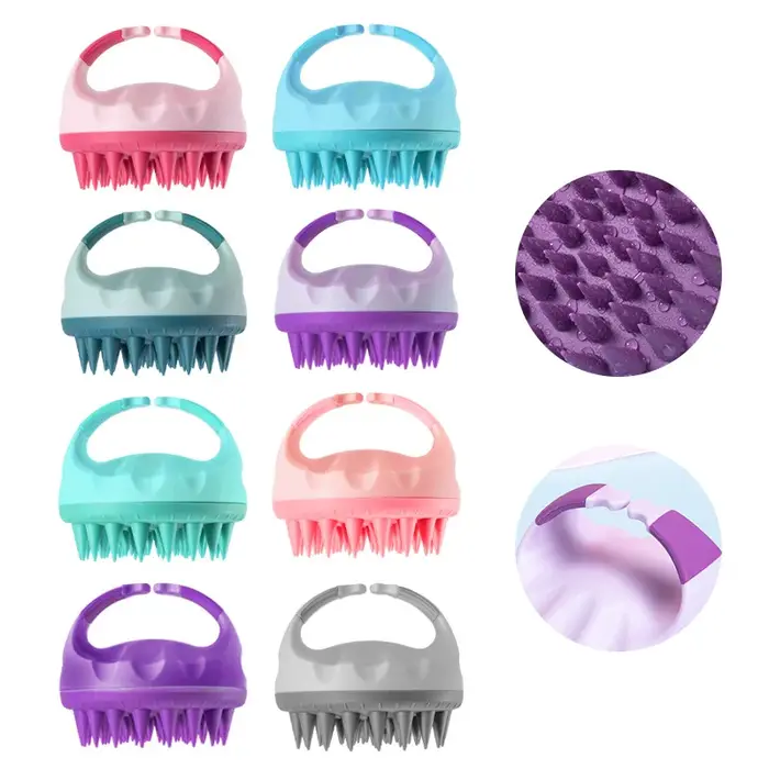 Brosse de massage de la tête en silicone