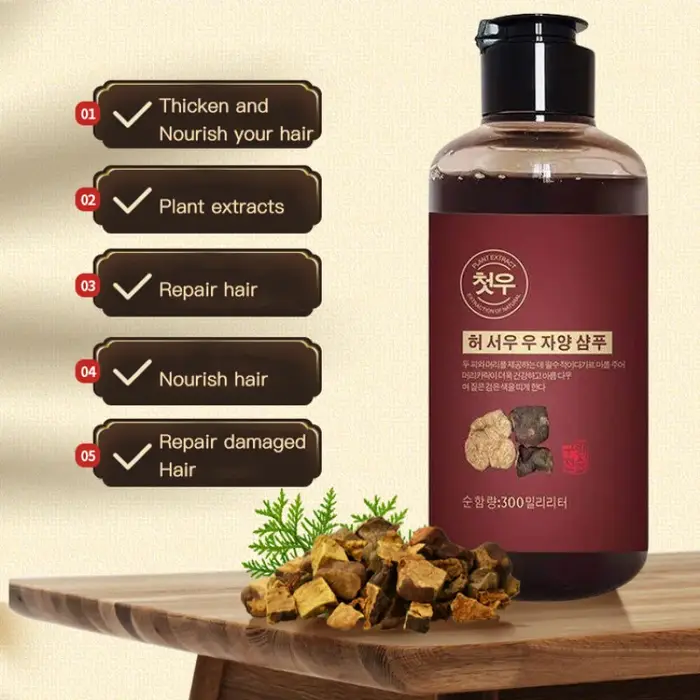 Polygonum-Shampooing pour cheveux multithorum