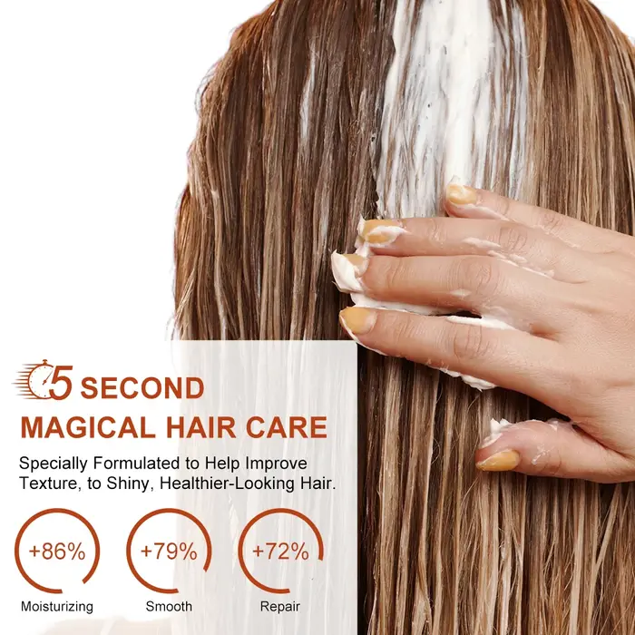 120/60ml masque capillaire magique huile d'argan crème de soin des cheveux réparation sec frisottis dommages kératine