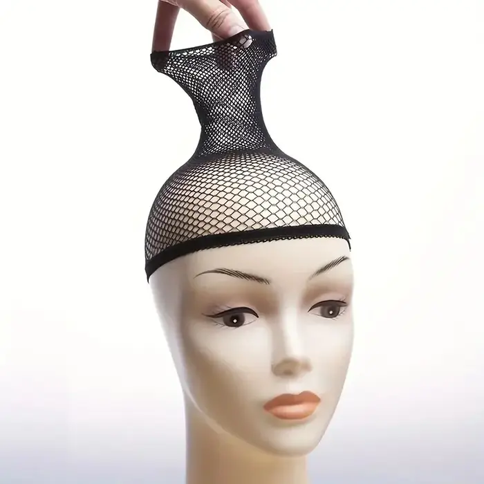 Filets à cheveux élastiques extensibles de haute qualité, bonnets de perruque en maille à extrémités