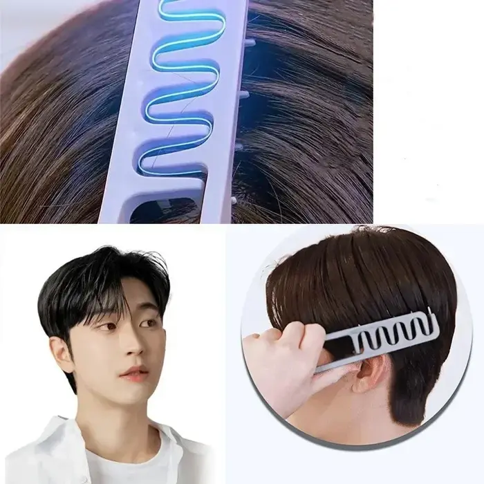 Volumisant les cheveux à dents larges pour hommes Texture moelleuse peigne coiffant racines