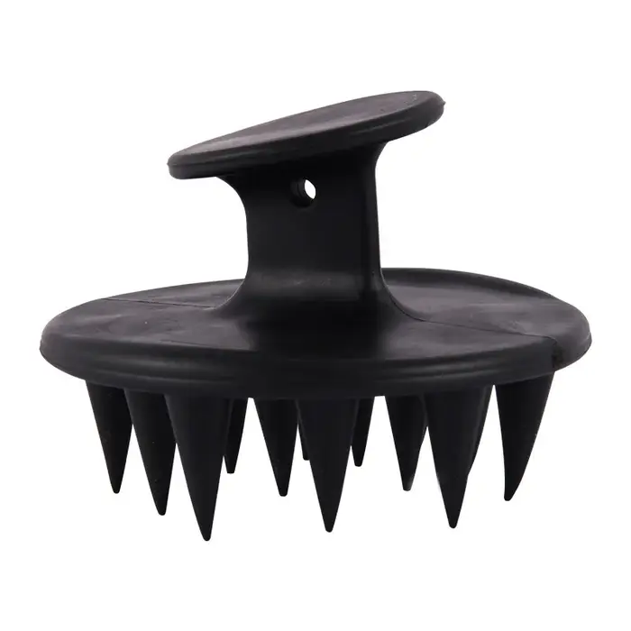 Brosse à shampoing en Silicone, masseur de cuir chevelu, pointes longues et rigides pour cheveux lon