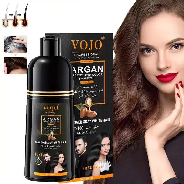 Shampoo colorant capillaire naturel - 3 en 1