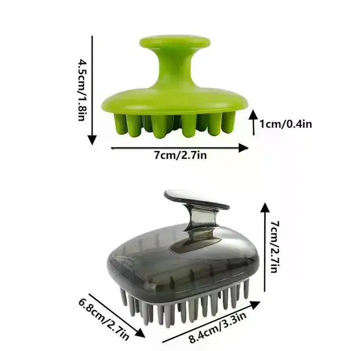 Shampoing en Silicone, masseur de cheveux du cuir chevelu