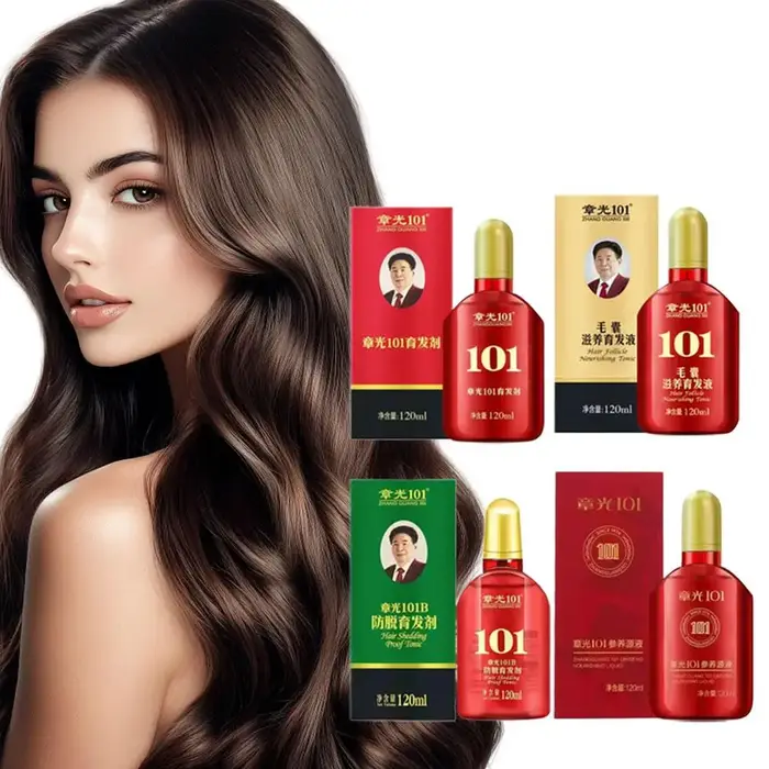ZHANGGUANG 101 Essence Anti-perte 100% épineux à base de plantes nutriments capillaires