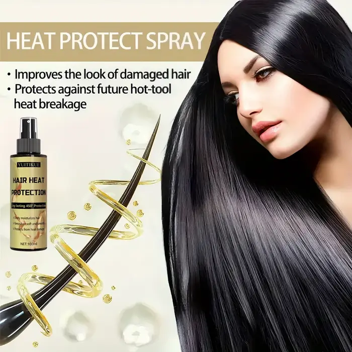 Spray de protection contre la chaleur des cheveux