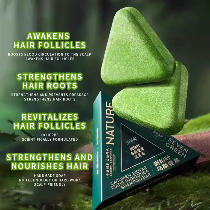 Shampoing fait à la main en herbe Seven Green Platycladi Usman