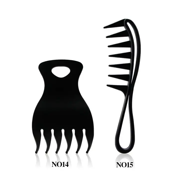 Ensemble de peignes à huile épais en plastique portable, brosse à cheveux coiffante classique, peign