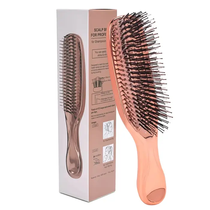 Brosse de massage professionnelle pour le cuir chevelu, peigne antistatique pour cheveux, utilisatio