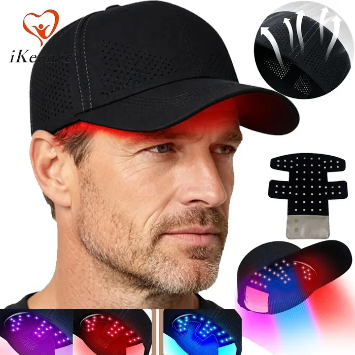 Nouveau Casque Laser en Maille pour la Croissance des Cheveux 660nm 850nm Thérapie par Lumière Rouge et Infrarouge Près