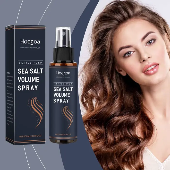 Spray capillaire au sel de mer pour le volume et la texture, spray coiffant léger, tenue naturelle,