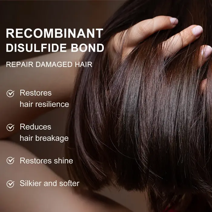 PURC masque capillaire disulfure liaison réparation frisottis sec endommagé prévenir la casse perte de cheveux lisse