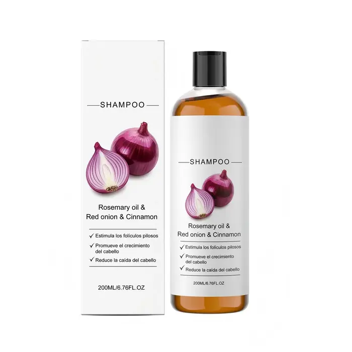 Shampooing Croissance Cheveux à l'Oignon Rouge Contre la Chute des Cheveux, Fortifiant les Follicule