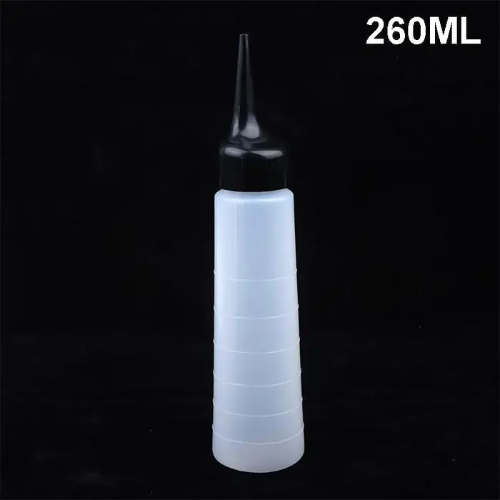 Flacon de shampoing colorant pour cheveux avec embout applicateur 250 ml pour salon de coiffure