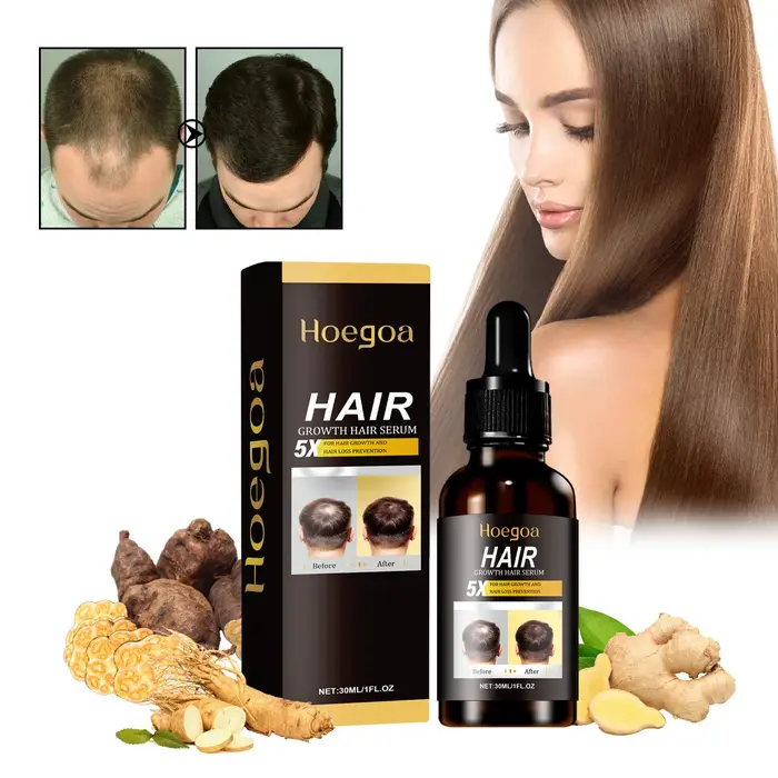 Sérum de soin capillaire, huile de gingembre, repousse des cheveux, Anti-perte de cheveux, réparatio