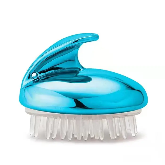 Masseur relaxant du cuir chevelu, brosse de douche en silicone à dents souples, compagnon de lavage 