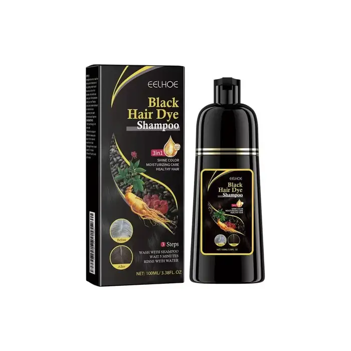 Nova teinture des cheveux 3-en-1 soin des cheveux shampooing naturel rapide cheveux blancs teints no