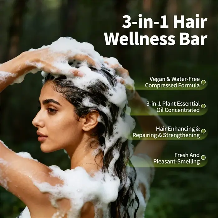 Usman herbe & Platycladus shampooing à base de plantes savon naturel perte de cheveux traiter renforce les racines