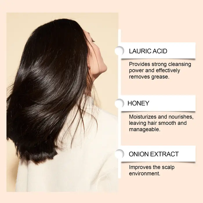 Barre de shampoing à la biotine à oignon rouge