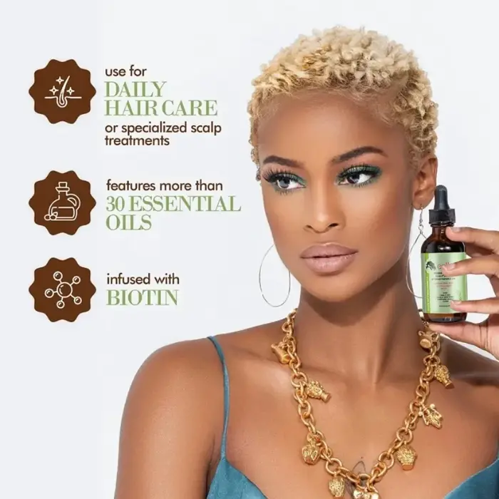 Huile essentielle de croissance des cheveux, soin nourrissant, traitement pour les extrémités et les cheveux secs
