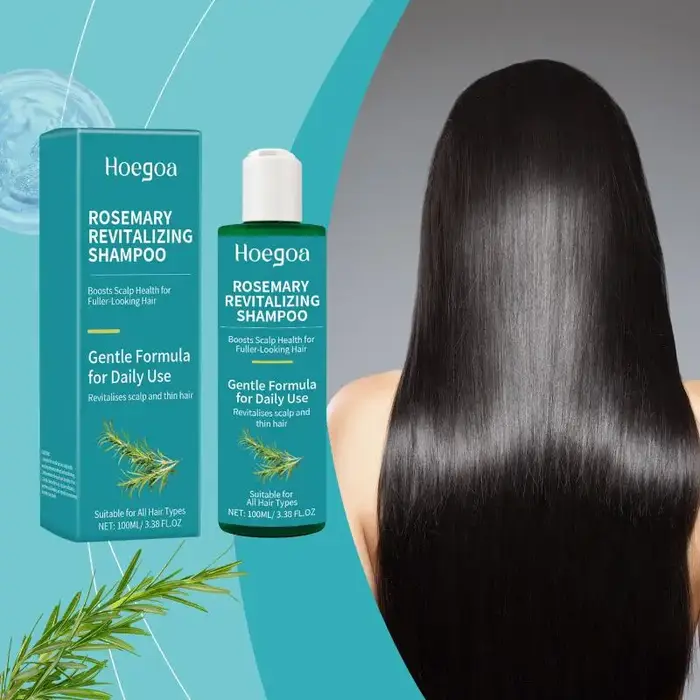 Shampoo Hoegoa à la rosemary, nourrissant, hydratant, éclaircissant, lissant, nettoyant le cuir chev