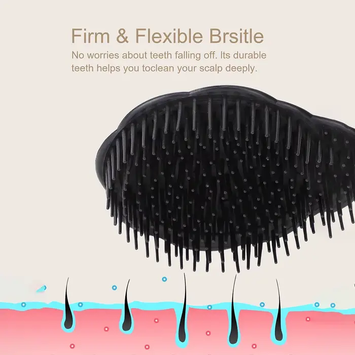 Brosse de massage du cuir chevelu pour le lavage et le soin des cheveux, soulagement des démangeaiso