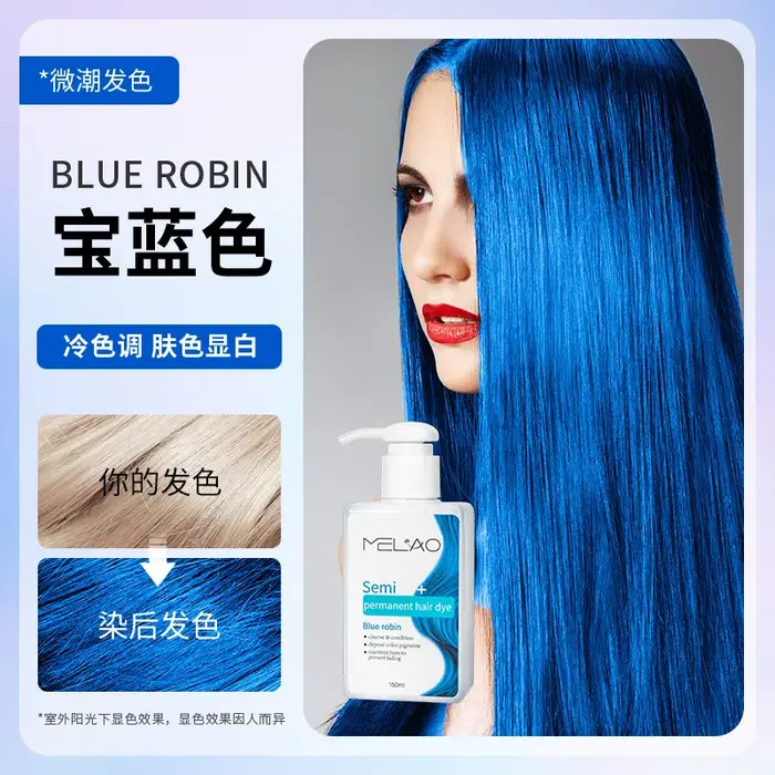 MELAO Après-shampoing et shampoing déposant de couleur 3 en 1 – Teinture capillaire naturelle à base de plantes pour