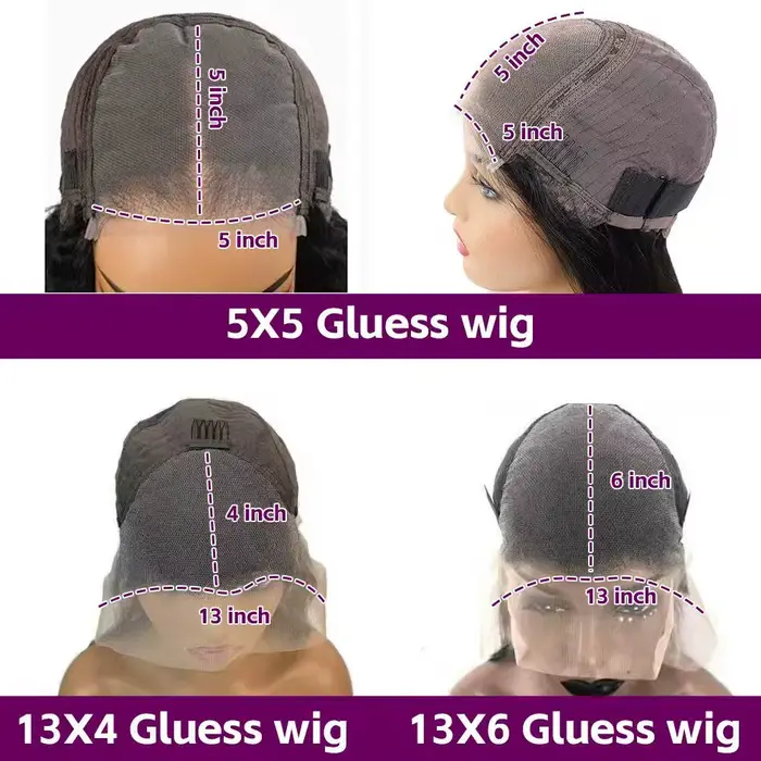 Perruque Lace Frontal Wig naturelle sans colle bouclée HD, 40 pouces, 13x4, 13x6, densité 200%, 5x5,
