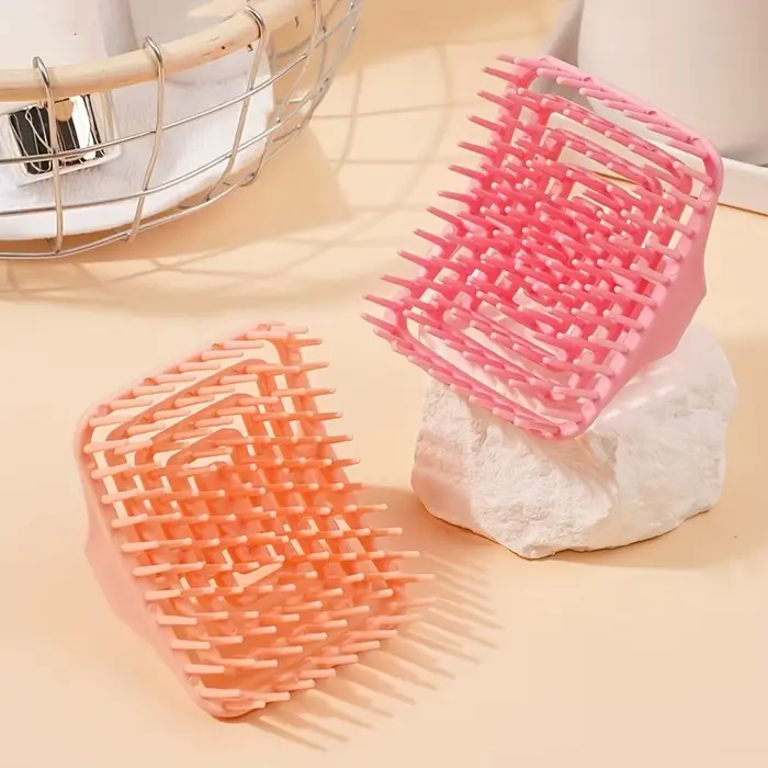 WANMEI Brosse à shampoing pour massage du cuir chevelu – Nettoyage et exfoliant en profondeur, conce
