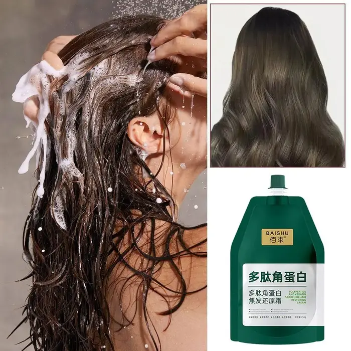 Masque capillaire au collagène