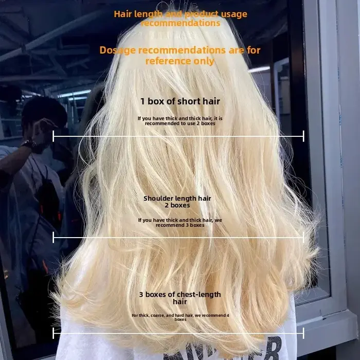 Pâte de décoloration de couleur pour cheveux