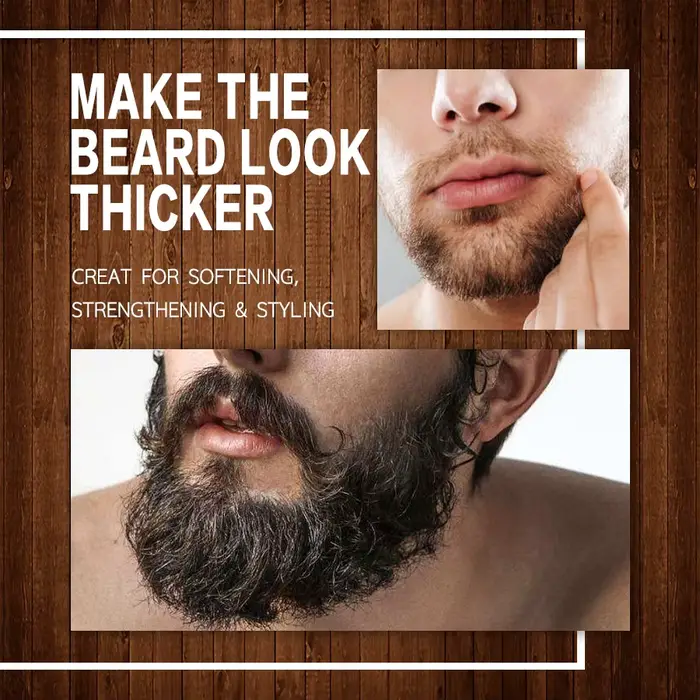 LOCKMIO huile de barbe naturelle pour hommes parfum vanille hydrate répare la croissance des racines