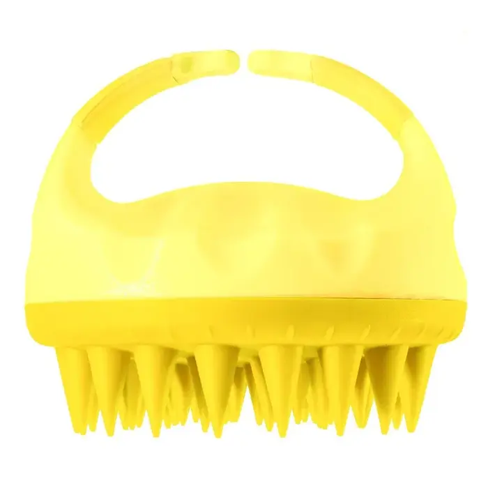 Épurateur de cuir chevelu, brosse de shampoing, masseur, peigne propre pour cuir chevelu avec poigné