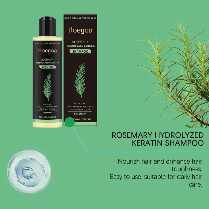 Shampoing au romarin, épaississement naturel des cheveux