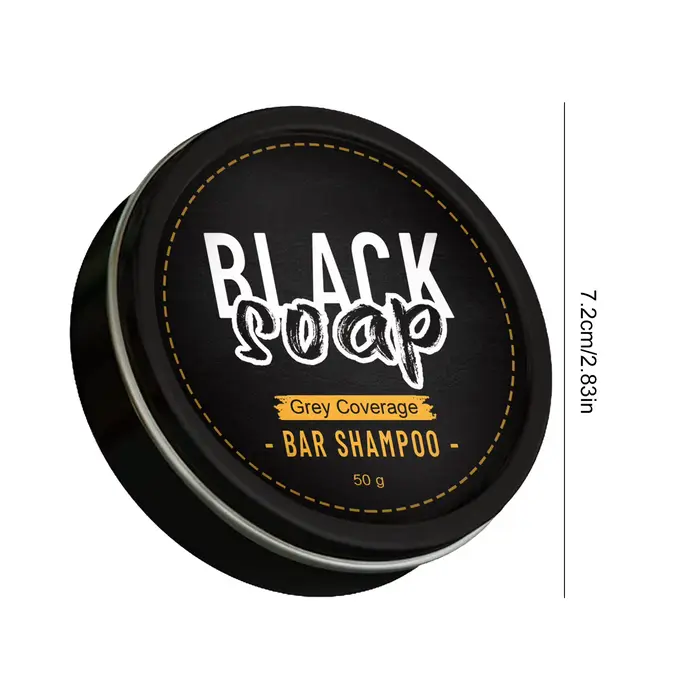 Barre assombrissante pour cheveux au charbon de bois naturel, shampoing assombrissant pour cheveux b