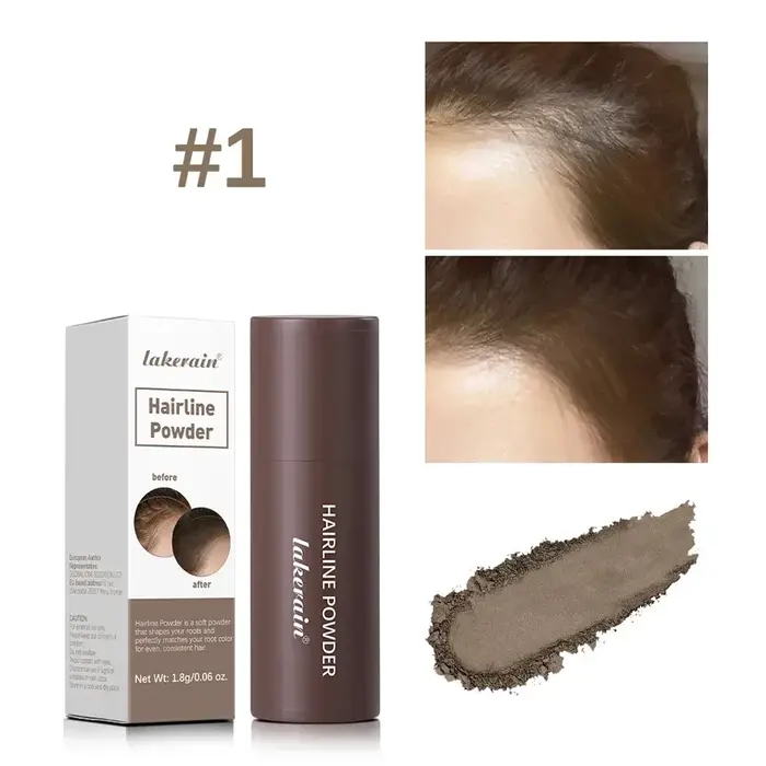 Poudre de teinture pour cheveux, imperméable, noir et marron, bâton de Contour, dissimule instantané