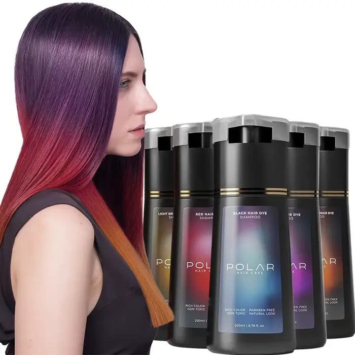 Shampoing de teinture capillaire pour cheveux gris pour femmes et hommes