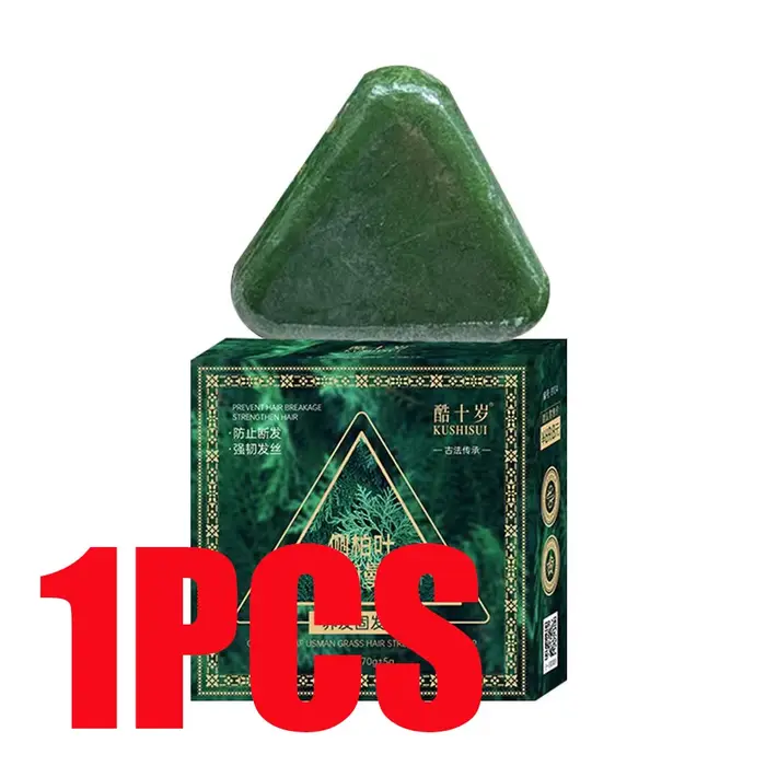 Savon shampoing aux herbes naturelles, au sésame noir, Polygonum Multiflorum, pour assombrir les che